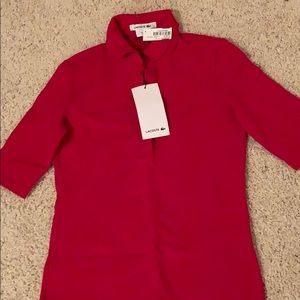 NWT Polo shirt women. Size 34. Lacoste